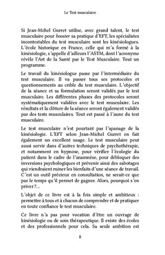 Le Test musculaire
