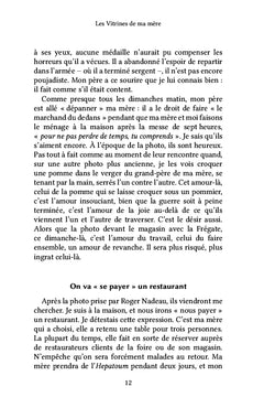 Les vitrines de ma mère