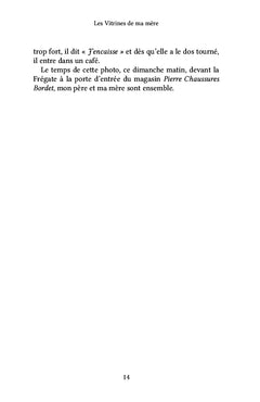 Les vitrines de ma mère