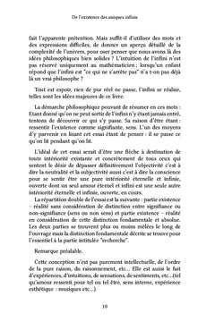 De l'existence des uniques infinis