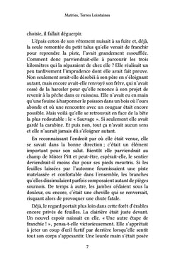 Matries, Terres Lointaines