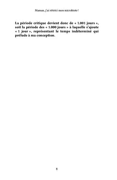 Maman, j'ai rétréci mon microbiote !