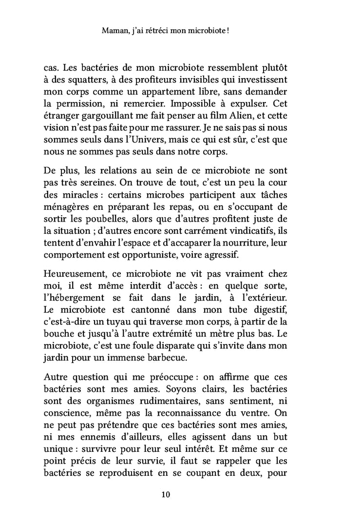 Maman, j'ai rétréci mon microbiote !