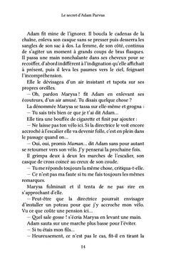 Le secret d'Adam Parvus