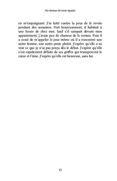 Au-dessus de mon épaule