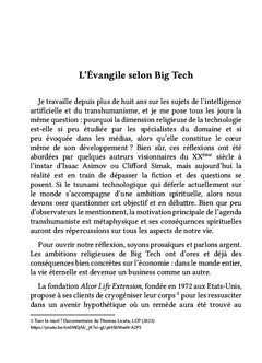 L'Évangile selon Big Tech