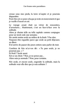 Une femme entre parenthèses