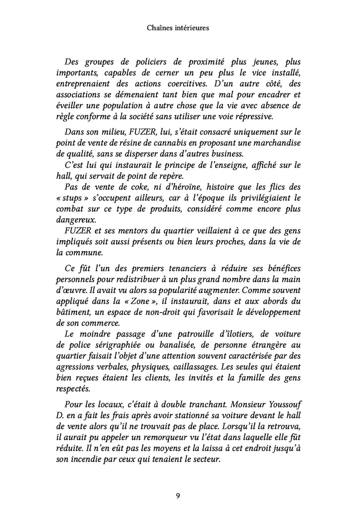 Chaînes intérieures