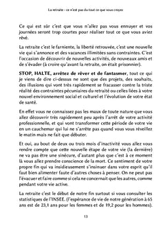 La retraite : ce n'est pas du tout ce que vous croyez