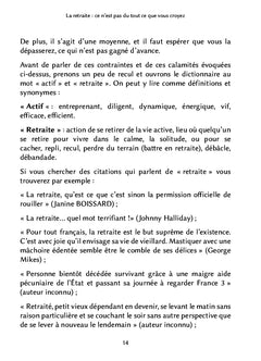 La retraite : ce n'est pas du tout ce que vous croyez