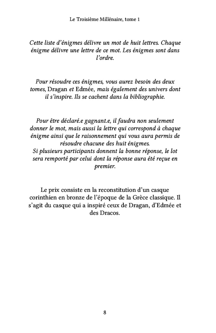 Le Troisième Millénaire, tome 1