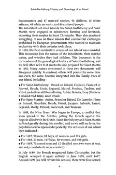 Saint-Barthélemy, History and Genealogy of an Island