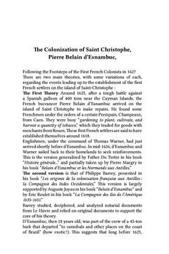 Saint-Barthélemy, History and Genealogy of an Island