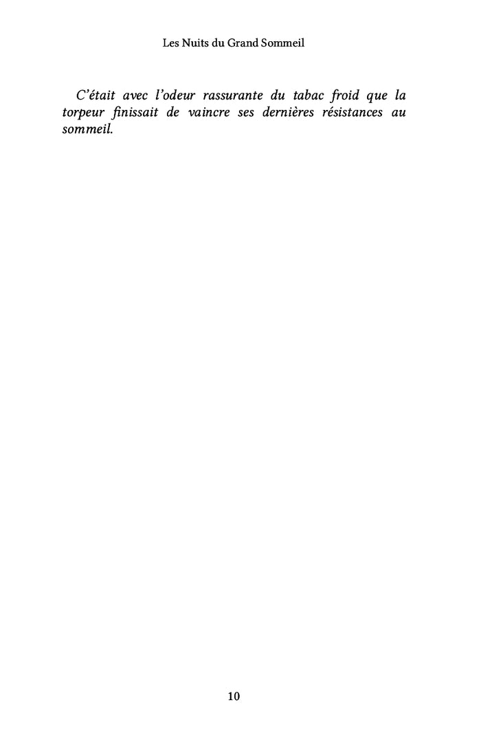 Les nuits du grand sommeil