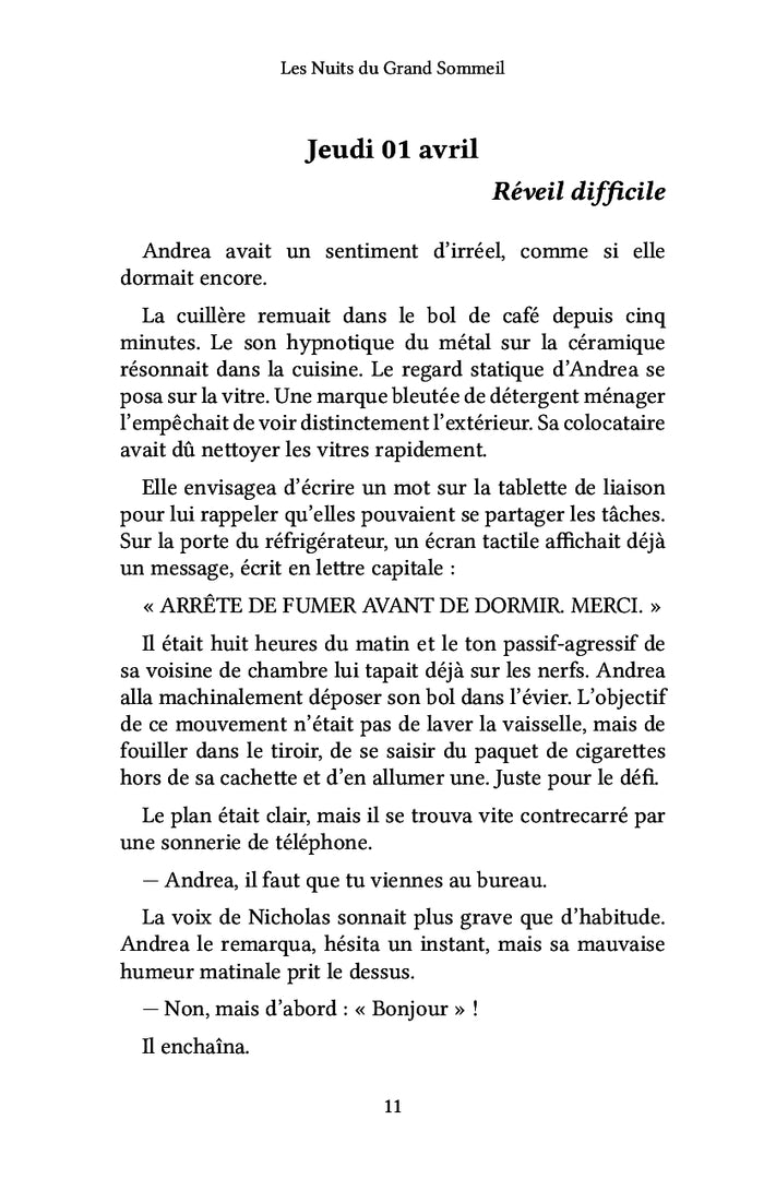 Les nuits du grand sommeil