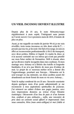 De tendres cailloux blancs sur le chemin de mon âme