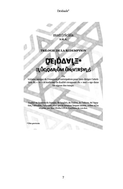 Deidaale*: Elucidarium Universalis