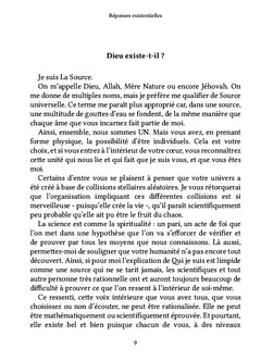 Réponses existentielles