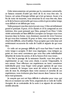 Réponses existentielles
