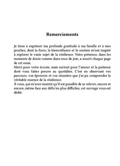 Une compréhension de la résilience avec des approches plurielles