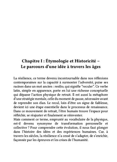 Une compréhension de la résilience avec des approches plurielles