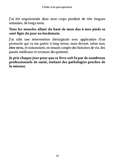 L'Enfer d'un post-opératoire