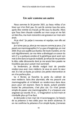 Merci à la maladie de m'avoir rendu visite