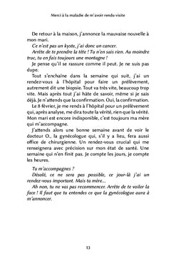 Merci à la maladie de m'avoir rendu visite