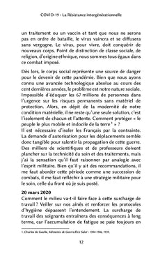 COVID-19 : La Résistance intergénérationnelle