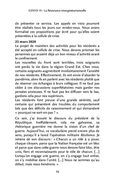 COVID-19 : La Résistance intergénérationnelle