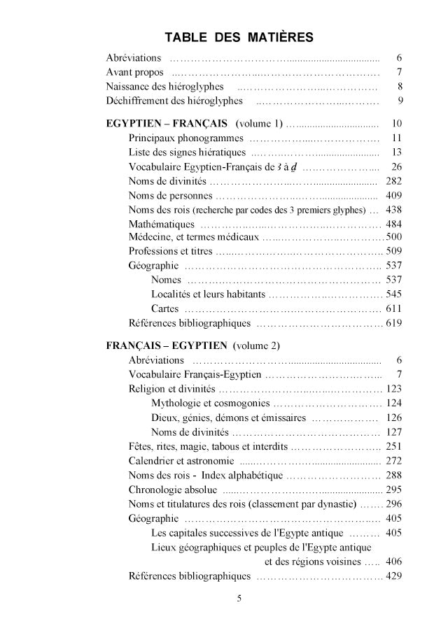 Mots et noms de l'Egypte ancienne