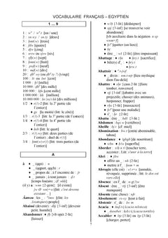 Mots et noms de l'Egypte ancienne