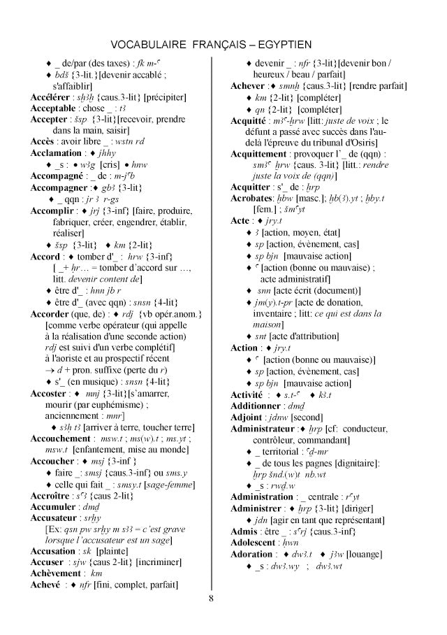 Mots et noms de l'Egypte ancienne
