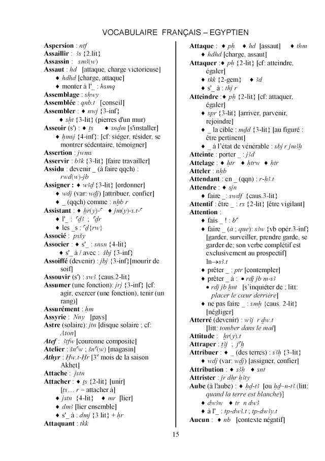 Mots et noms de l'Egypte ancienne