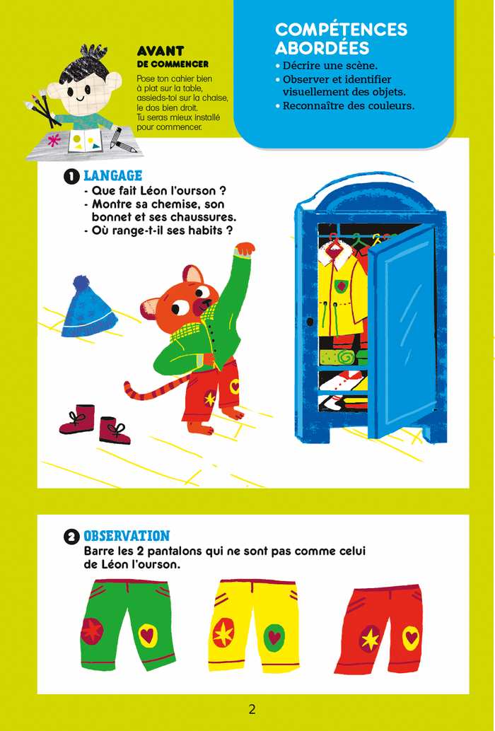 Cahier de vacances - Les incollables - Toute Petite Section à Petite Section