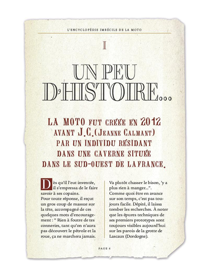 L'Encyclopédie imbécile de la moto