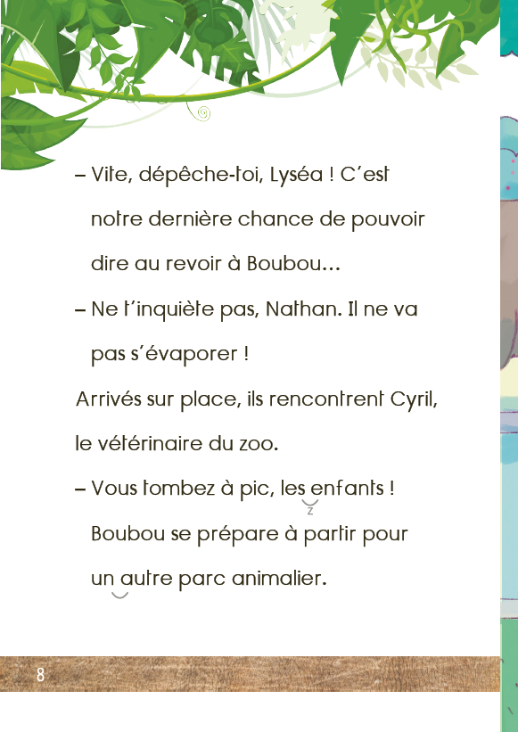 Une saison au zoo - CE1 Au revoir, Boubou !