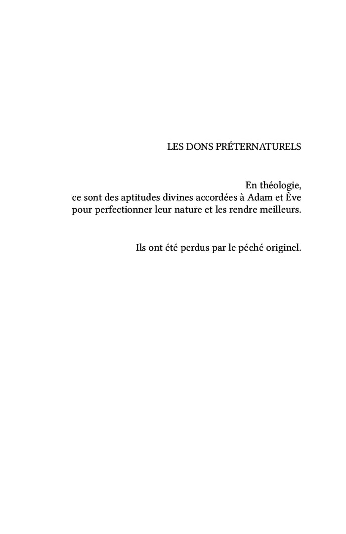Les Préternaturels, livre I