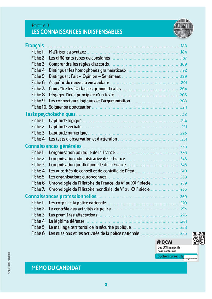 Réussite Concours - Gardien de la paix - 2025-2026