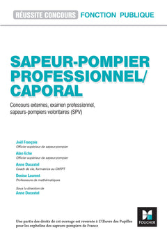 Réussite Concours Sapeur-pompier professionnel/caporal - 2025-2026