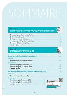 Réussite Concours Sapeur-pompier professionnel/caporal - 2025-2026