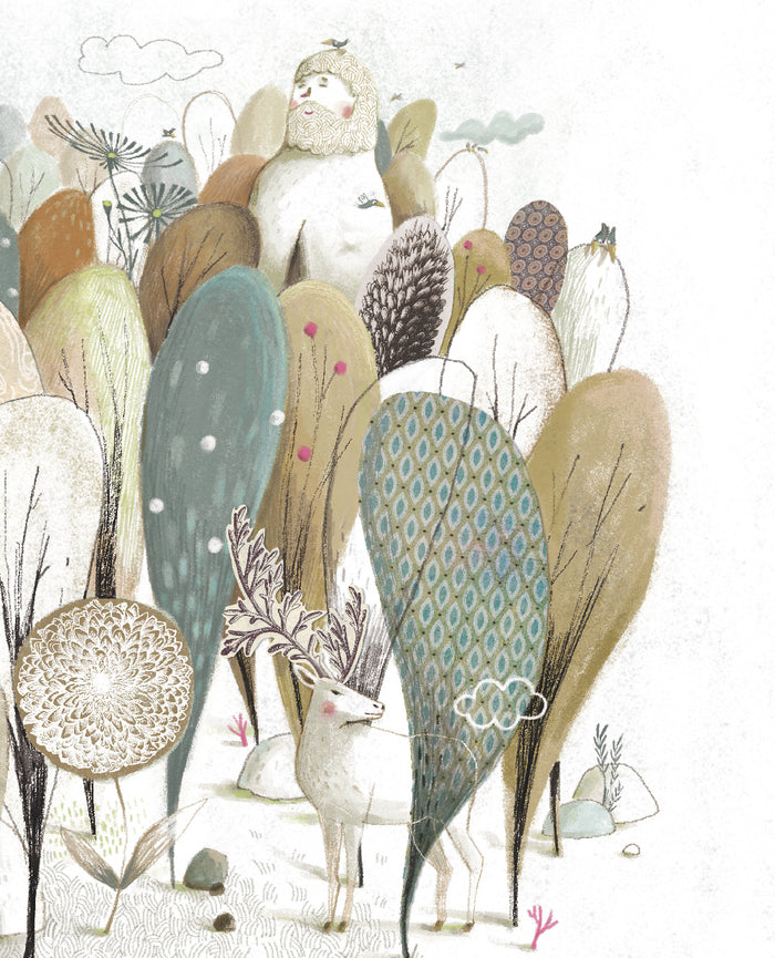 Le grand papa et sa toute petite fille