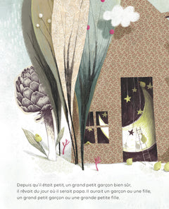 Le grand papa et sa toute petite fille