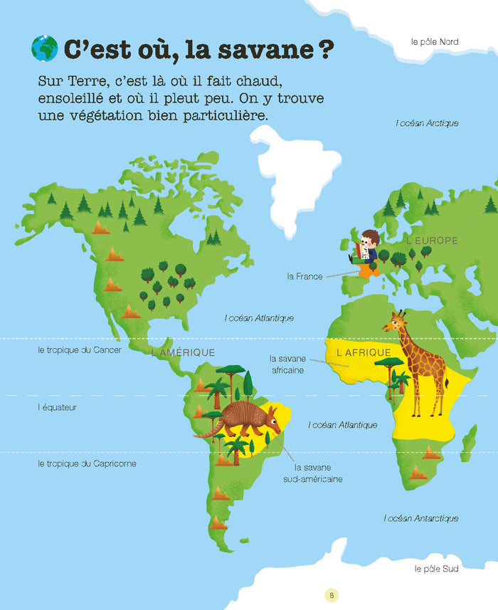 La savane et ses animaux