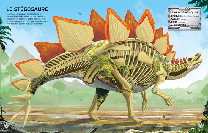 Construis tes dinosaures avec des autocollants - Volume combiné