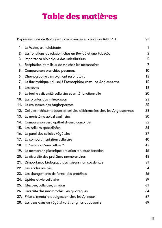 L'oral de Biologie et Biogéosciences au concours Agro-Véto