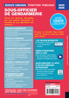 Réussite Concours - Sous-officier de gendarmerie - 2025-2026- Préparation complète