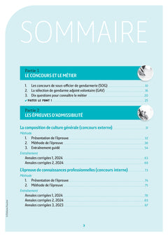 Réussite Concours - Sous-officier de gendarmerie - 2025-2026- Préparation complète
