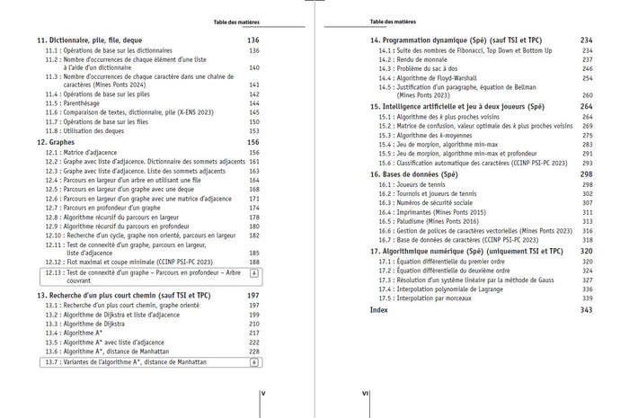 Informatique avec Python - Exercices incontournables