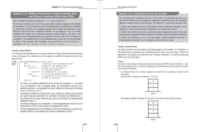 Informatique avec Python - Exercices incontournables